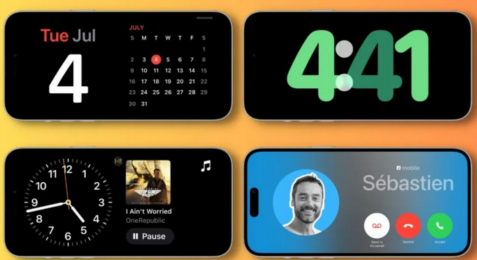 保山苹果手机维修分享iOS17横屏充电待机显示有什么好处 