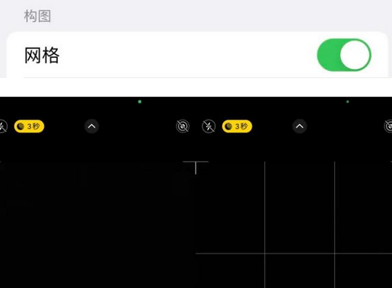 保山苹果手机维修网点分享iPhone如何开启九宫格构图功能