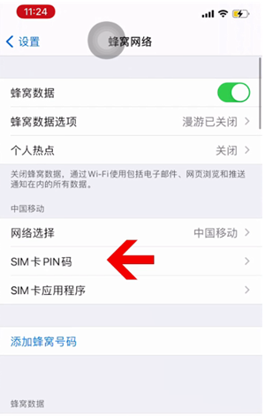 保山苹果14维修网分享如何给iPhone14的SIM卡设置密码 