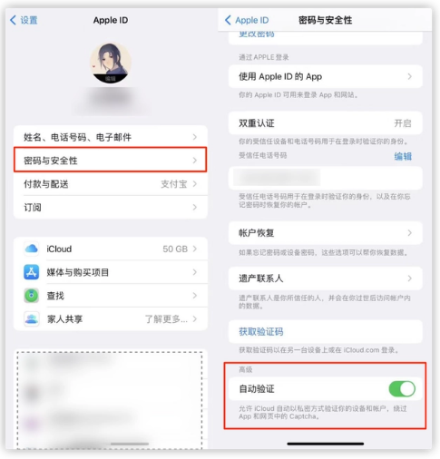 保山苹果手机维修分享iOS 16 自动验证功能开启方法 